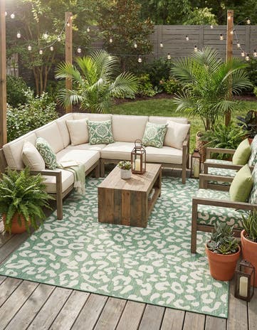 7' x 10' Easy-Clean Safari Indoor / Outdoor Rug