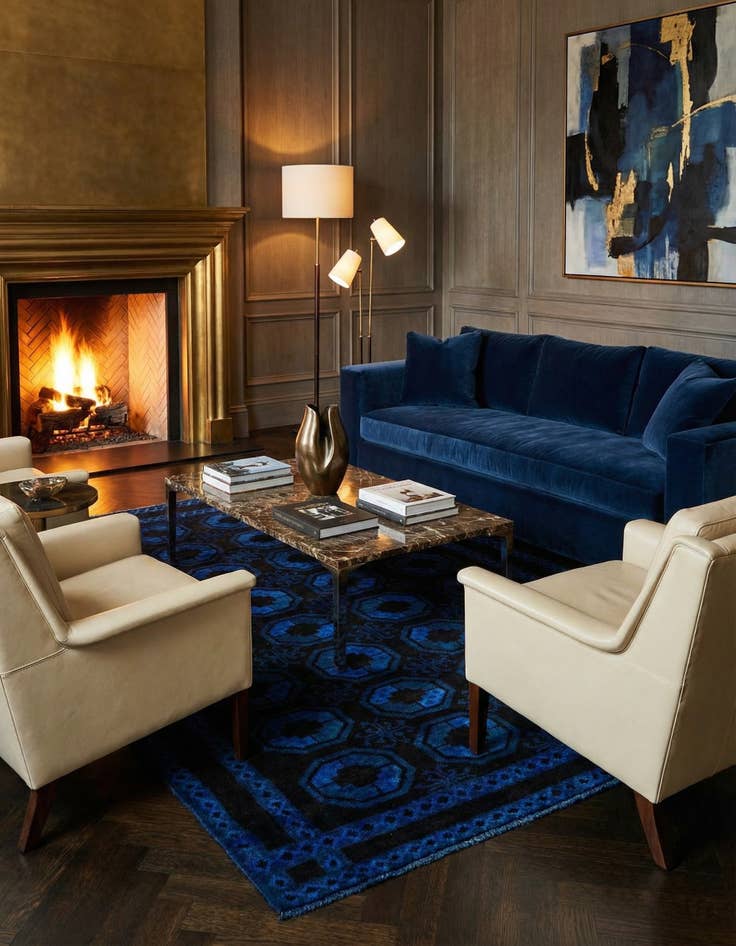 Detail image of 5' 2 x 8' Hand Knotted Ultra Vintage Wool Rug