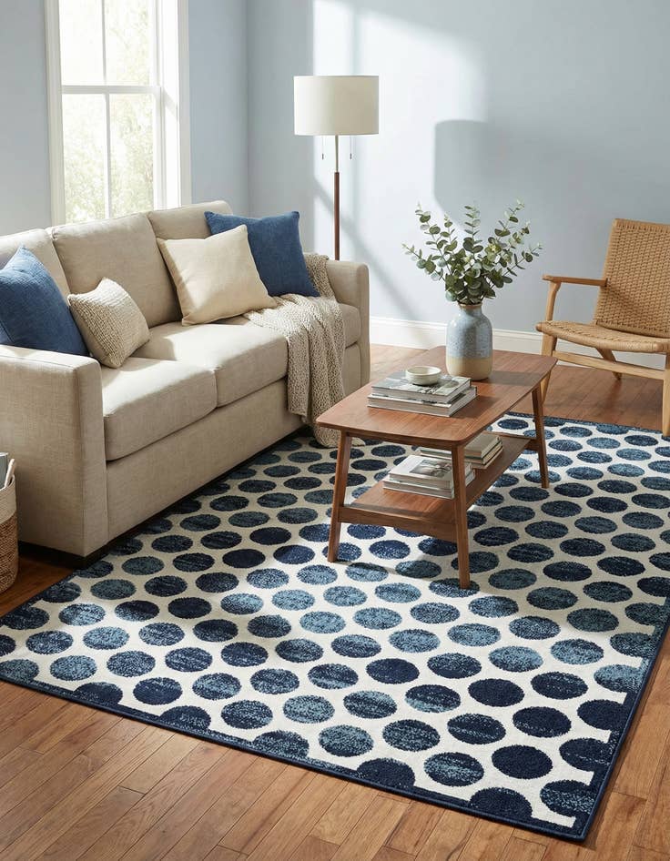 Detail image of  6' x 9'  Washable Sabrina Soto Indoor / Outdoor Rug