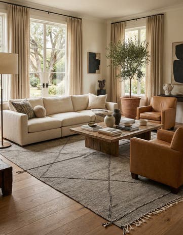 9' 7 x 13' Hand Knotted Moroccan Wool Rug