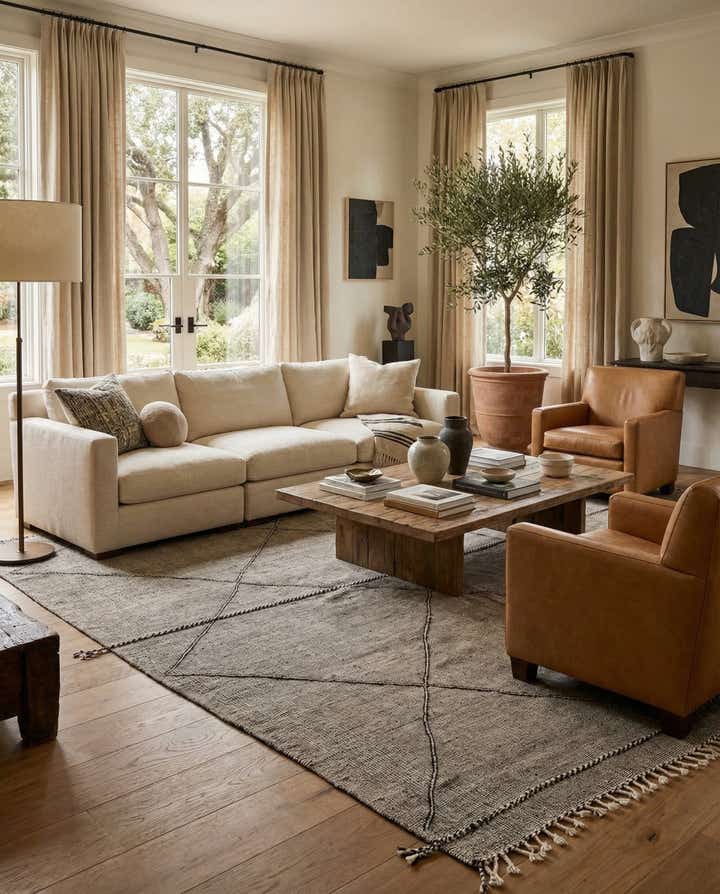 9' 7 x 13' Hand Knotted Moroccan Wool Rug