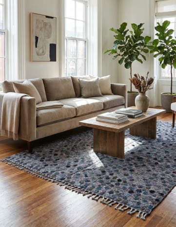 5' 3 x 8' 3 Hand Knotted Darya Wool Rug