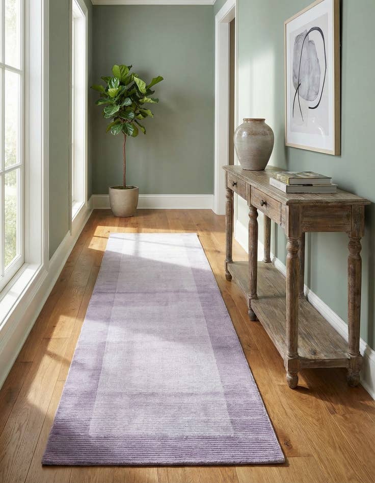 Detail image of 2' 7 x 9' 10  Hand Knotted Darya Wool Runner Rug