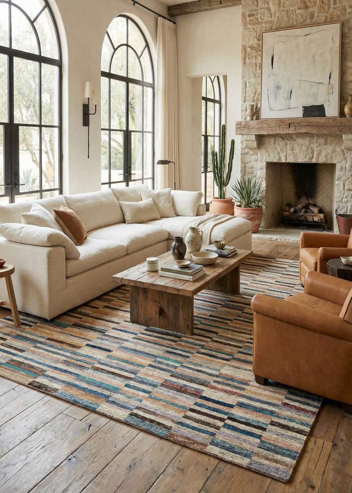 8' 5 x 9' 9 Hand Knotted Moroccan Wool Rug