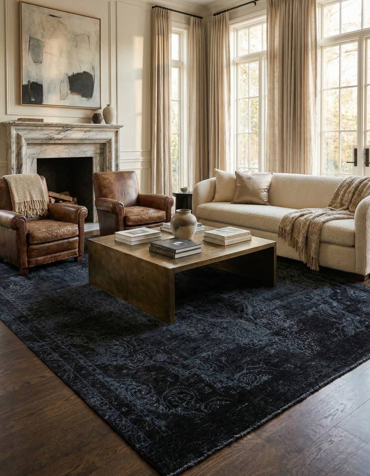 Detail image of 7' 10 x 10' 10  Hand Knotted Ultra Vintage Persian Wool Rug