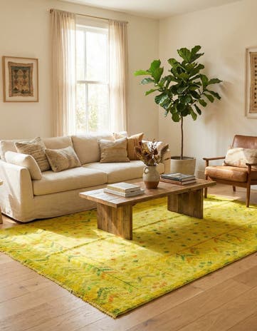 5' x 7' 3 Hand Knotted Darya Wool Rug