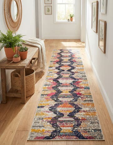 2' x 8' Washable Vivid Runner Rug