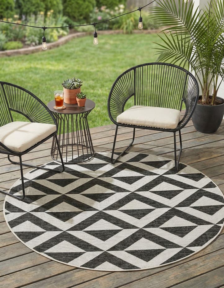 5' 3 x 5' 3 Easy-Clean Jill Zarin Napa Indoor ...