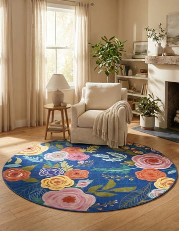 7' 10 x 7' 10 Blossom Round Rug