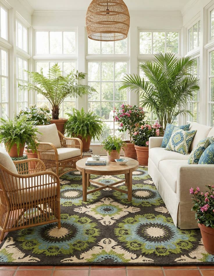 Detail image of 5' x 8' Luna Wool Rug