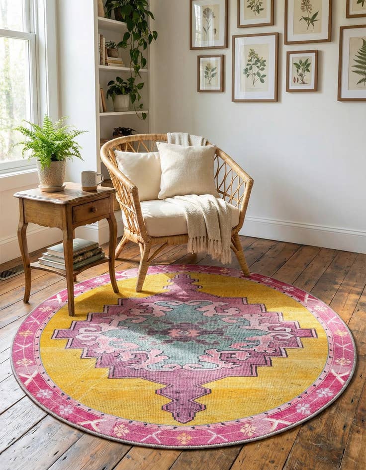 Detail image of 3' 6 x 3' 6 Timeless Round Rug