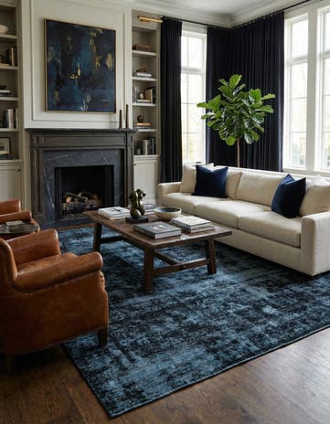 9' 1 x 12' Hand Knotted Ultra Vintage Persian Wool Rug