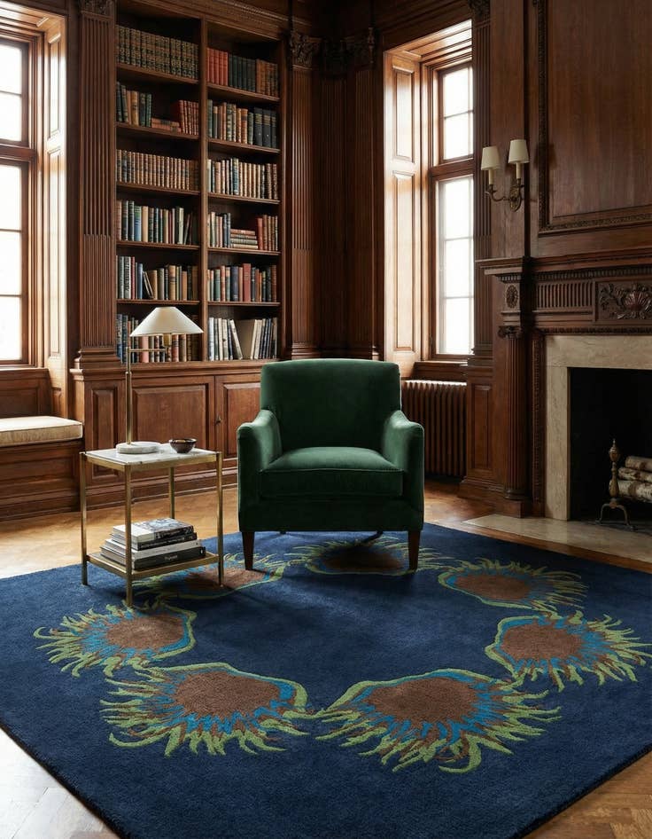 Detail image of 7' 6 x 7' 7 Luna Wool Square Rug