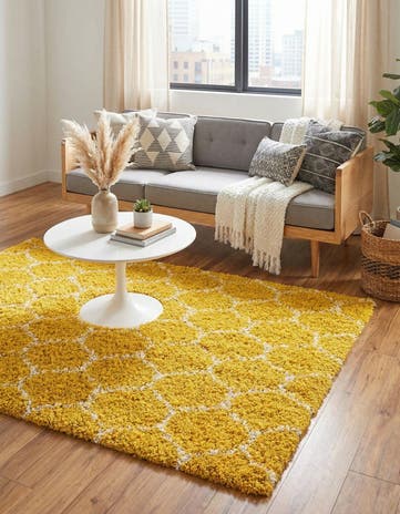 4' x 6' Lattice Shag Rug