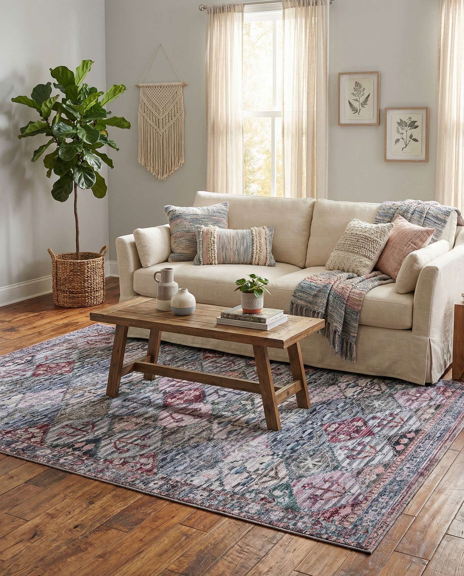 5' 3 x 8' Washable Mangata Rug