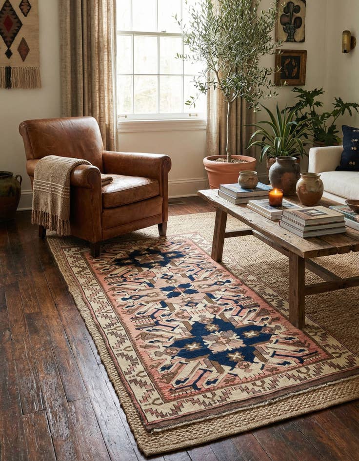 Detail image of  3' 2 x 5' 6  Hand Knotted Balouch Wool Rug