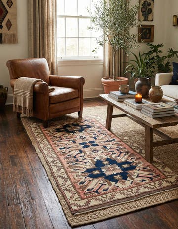3' 2 x 5' 6 Hand Knotted Balouch Wool Rug