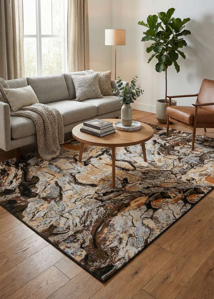 9' x 12' Easy-Clean Modern Indoor / Outdoor Rug