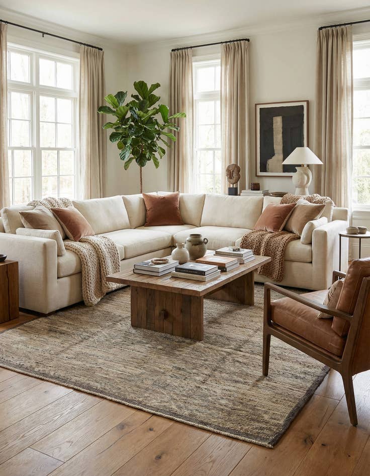 Detail image of 8' 6 x 10' 6  Hand Knotted Moroccan Wool Rug