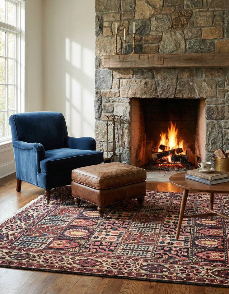 Detail image of 4' 11 x 6' 11 Bachtiar Rug