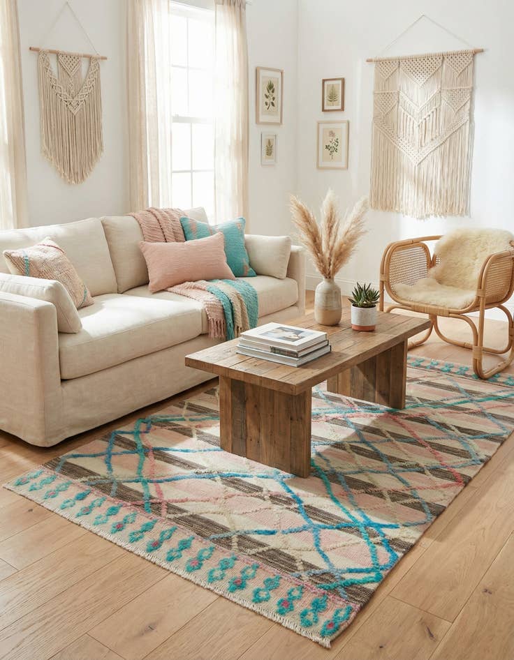 Detail image of 4' x 6' 1 Hand Knotted Darya Wool Rug