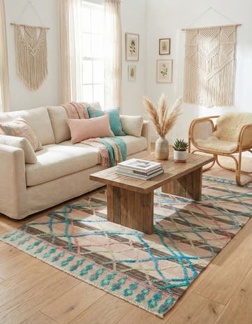 4' x 6' 1 Hand Knotted Darya Wool Rug