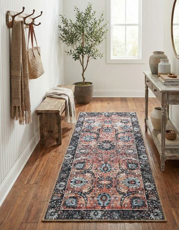 2' x 5' 1 Washable Timeless Runner Rug