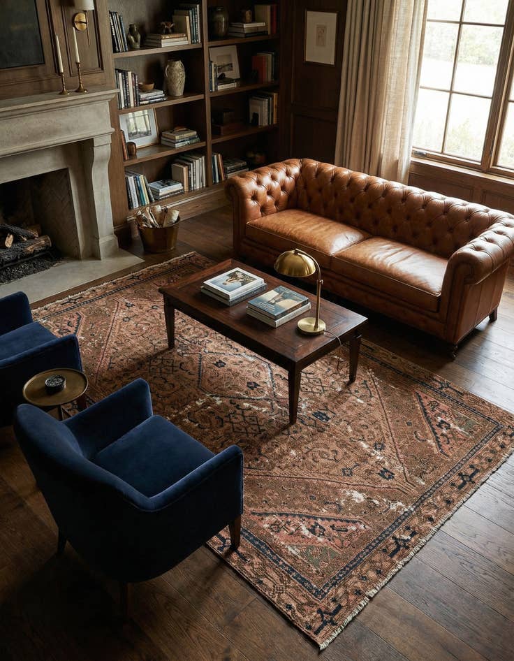 Detail image of 6' 1 x 9' 4 Vintage Rug