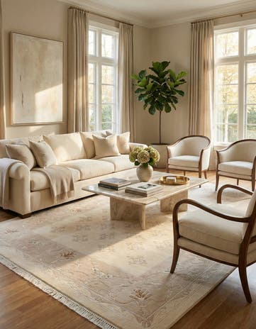 6' 7 x 9' 8 Hand Knotted Darya Wool Rug