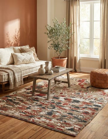 5' 2 x 7' 5 Hand Knotted Moroccan Wool Rug