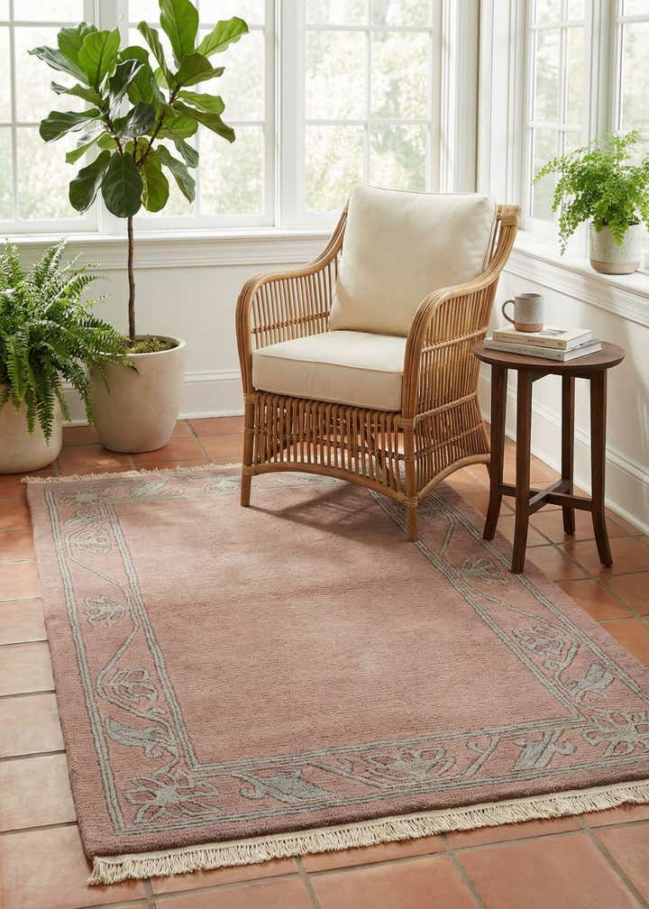 2' 6 x 4' 5 Hand Knotted Nepal Wool Rug