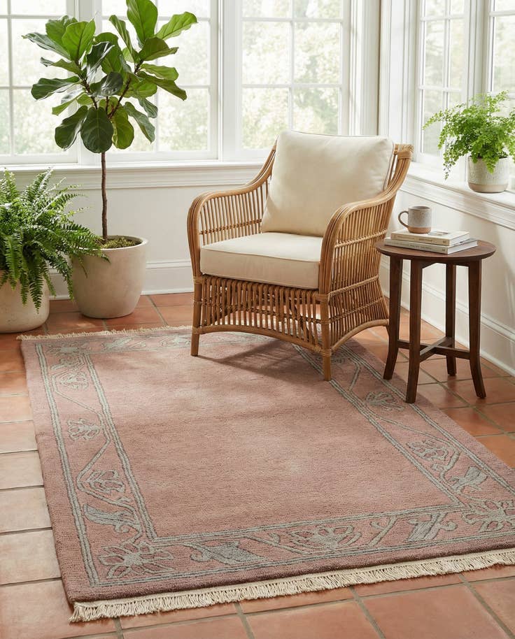 Detail image of 2' 6 x 4' 5 Hand Knotted Nepal Wool Rug