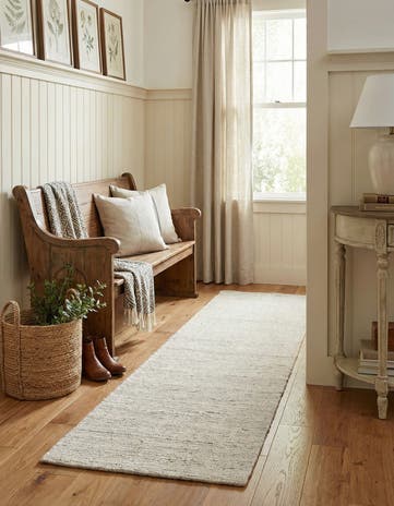 2' x 5' 1 Hand Woven Jill Zarin English Manor Farmhouse Wool Runner Rug