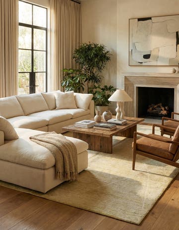 6' 4 x 10' 2 Hand Knotted Darya Wool Rug