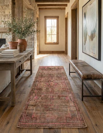 3' 5 x 9' 6 Hand Knotted Ultra Vintage Persian Wool Runner Rug