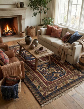 4' 7 x 7' 4 Kars Wool Rug