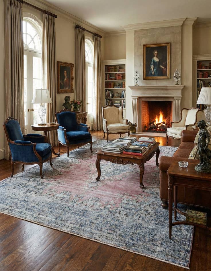 Detail image of 9' 7 x 12' 10 Vintage Royal Wool Rug