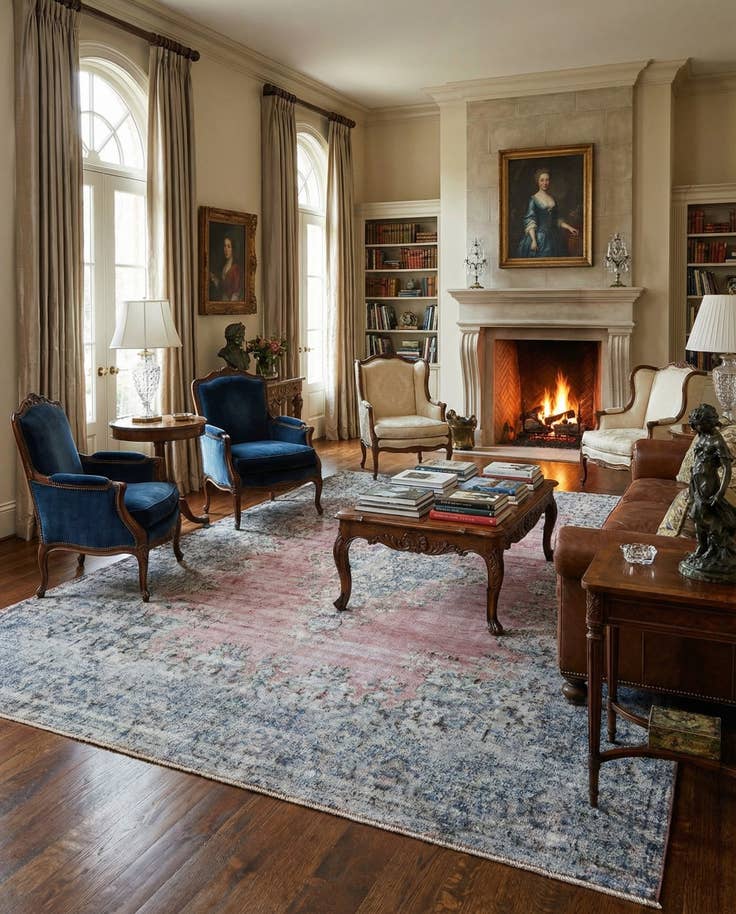 Detail image of 9' 7 x 12' 10 Vintage Royal Wool Rug