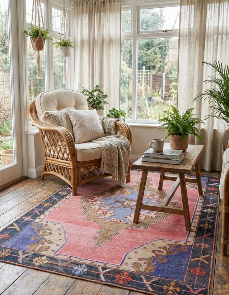 Detail image of 6' x 9' Washable Timeless Rug