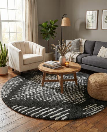 10' x 10' Serenity Shag Round Rug