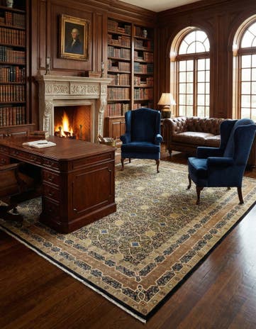 9' x 12' 1 Hand Knotted Tabriz Hadji Jalili Oriental Rug
