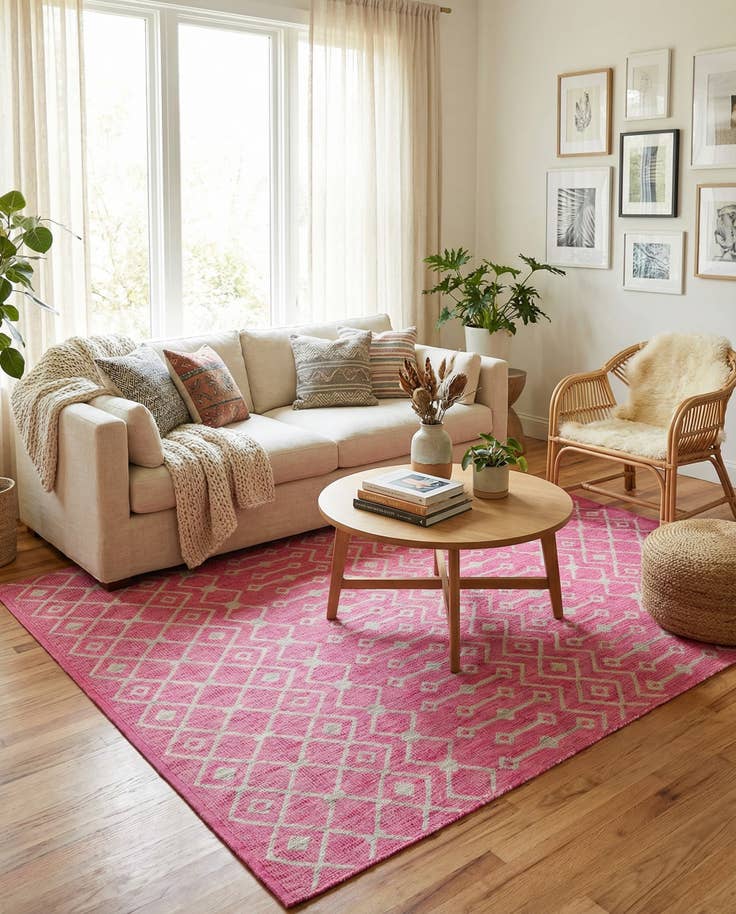 Detail image of 7' x 10' Easy-Clean Lattice Indoor / Outdoor Rug