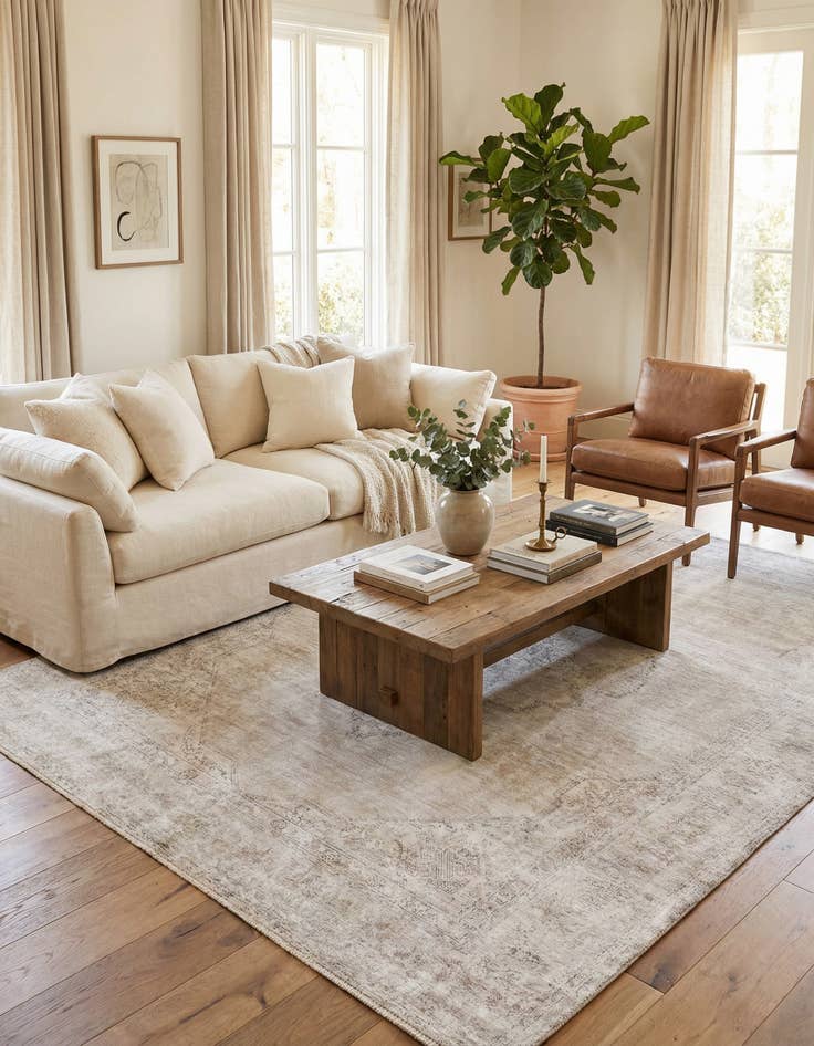 Detail image of 7' 8 x 10' 9  Hand Knotted Ultra Vintage Persian Wool Rug