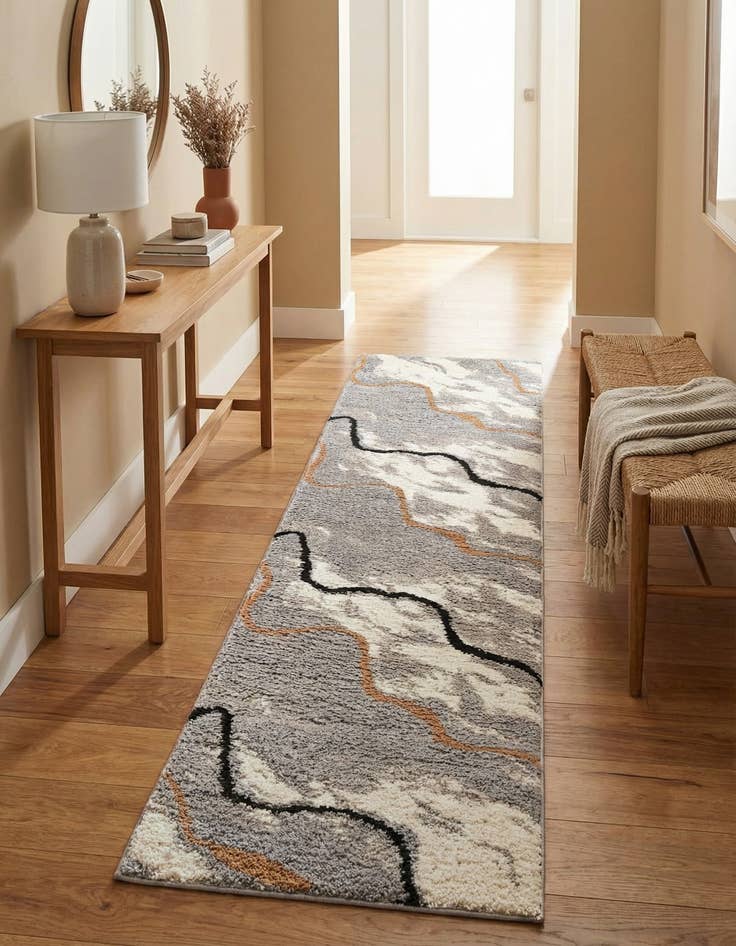 Detail image of 2' x 8' Sepia Runner Rug