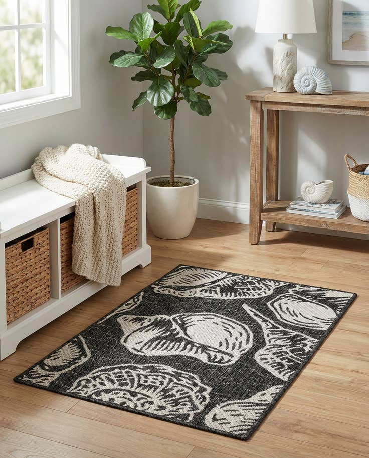 Detail image of 2' x 3' Easy-Clean Coastal Indoor / Outdoor Rug
