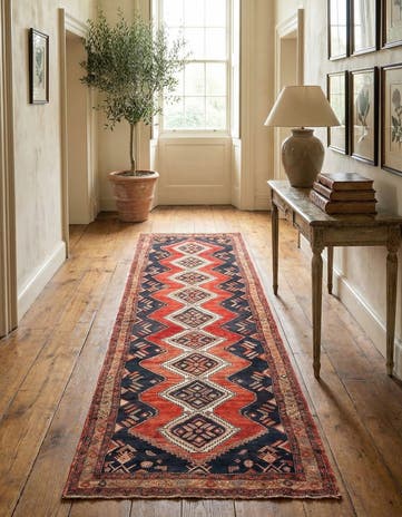 4' 4 x 13' 11 Hamedan Runner Rug