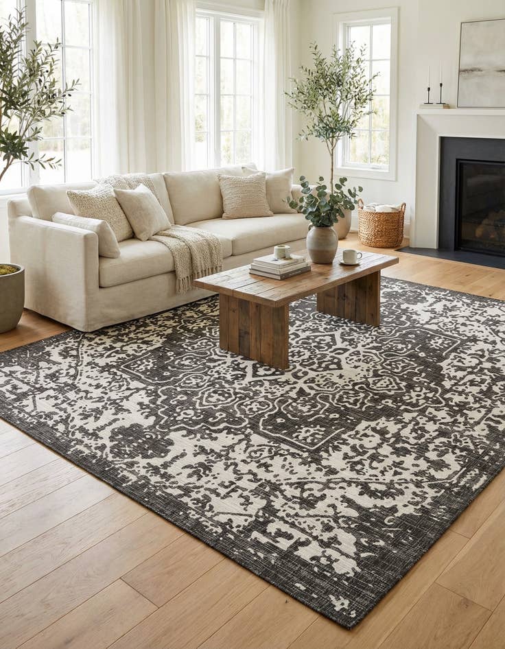 Detail image of 10' 8 x 10' 8  Washable Jill Zarin Dubai Indoor / Outdoor Square Rug