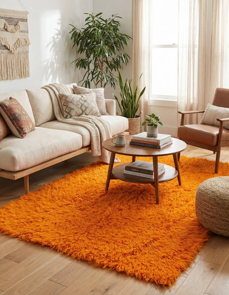 Detail image of 4' 7 x 6' 8  Hand Knotted Moroccan Wool Rug