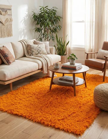 4' 7 x 6' 8 Hand Knotted Moroccan Wool Rug