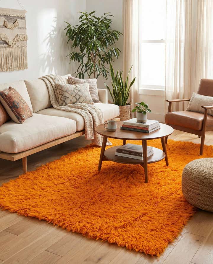 4' 7 x 6' 8 Hand Knotted Moroccan Wool Rug
